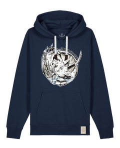 bio-unisex-medium fit-hoodie-rhinocchio-stsu177-marine-weiße kordel-front