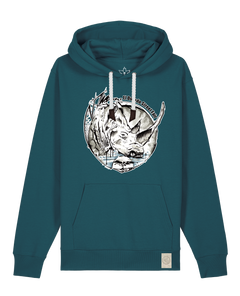 bio-unisex-medium fit-hoodie-rhinocchio-stsu177-nordmanntanne-weiße kordel-front