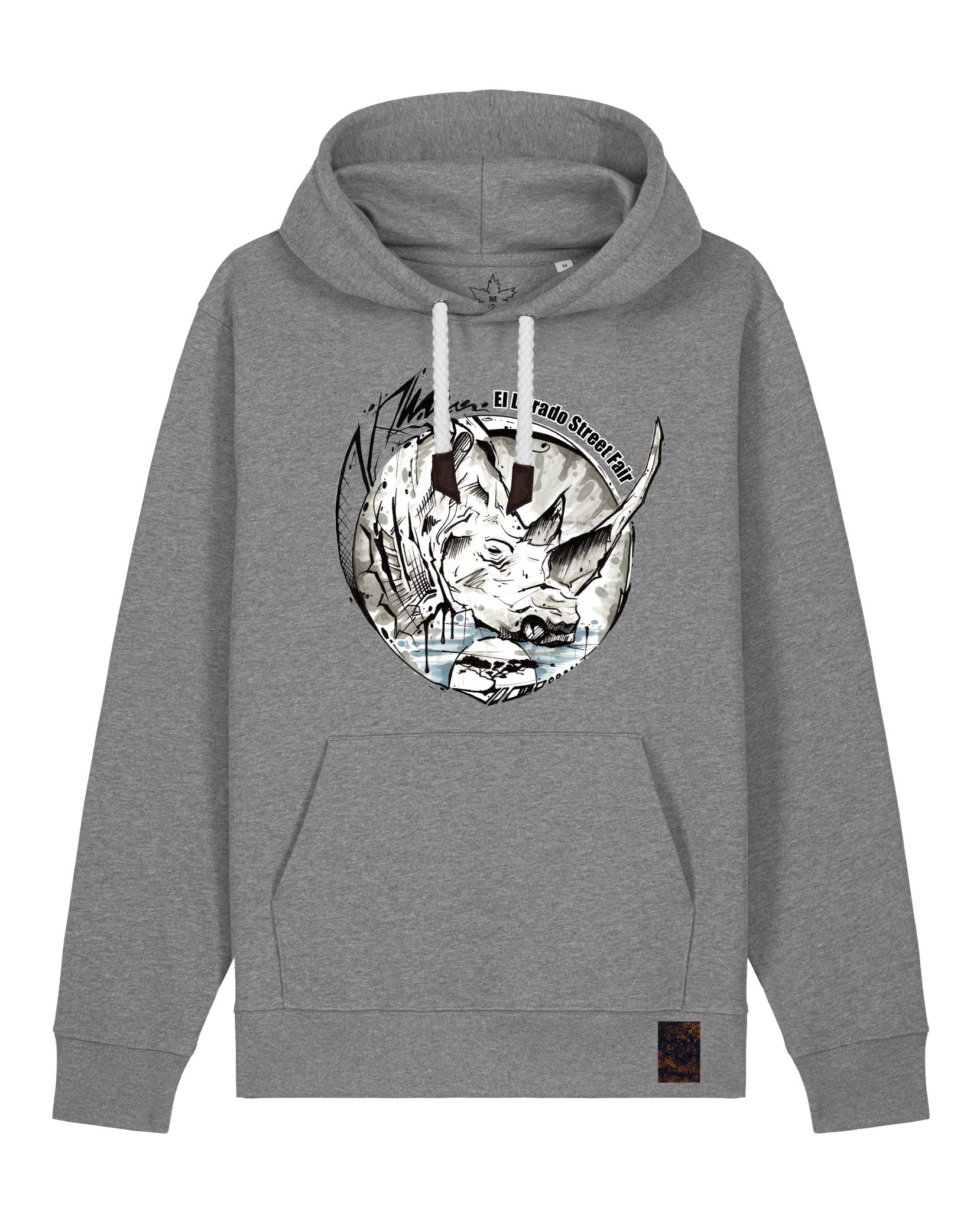 bio-unisex-medium fit-hoodie-rhinocchio-stsu177-opossum-weiße kordel-front