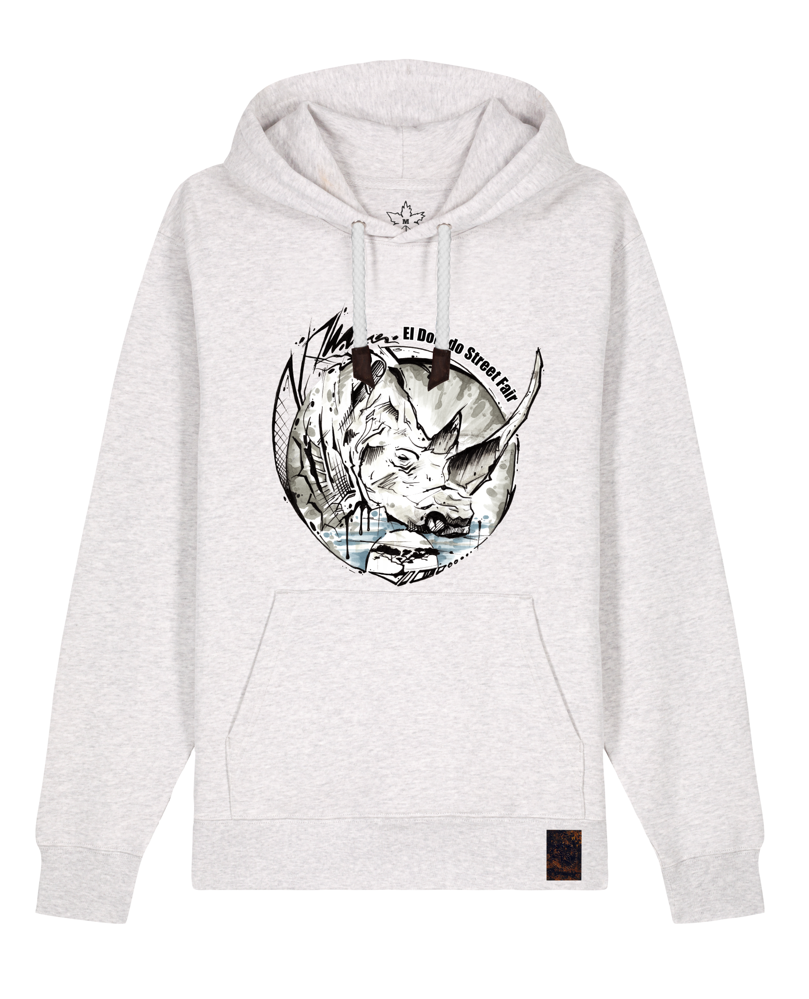 bio-unisex-medium fit-hoodie-rhinocchio-stsu177-rennmaus-weiße kordel-front