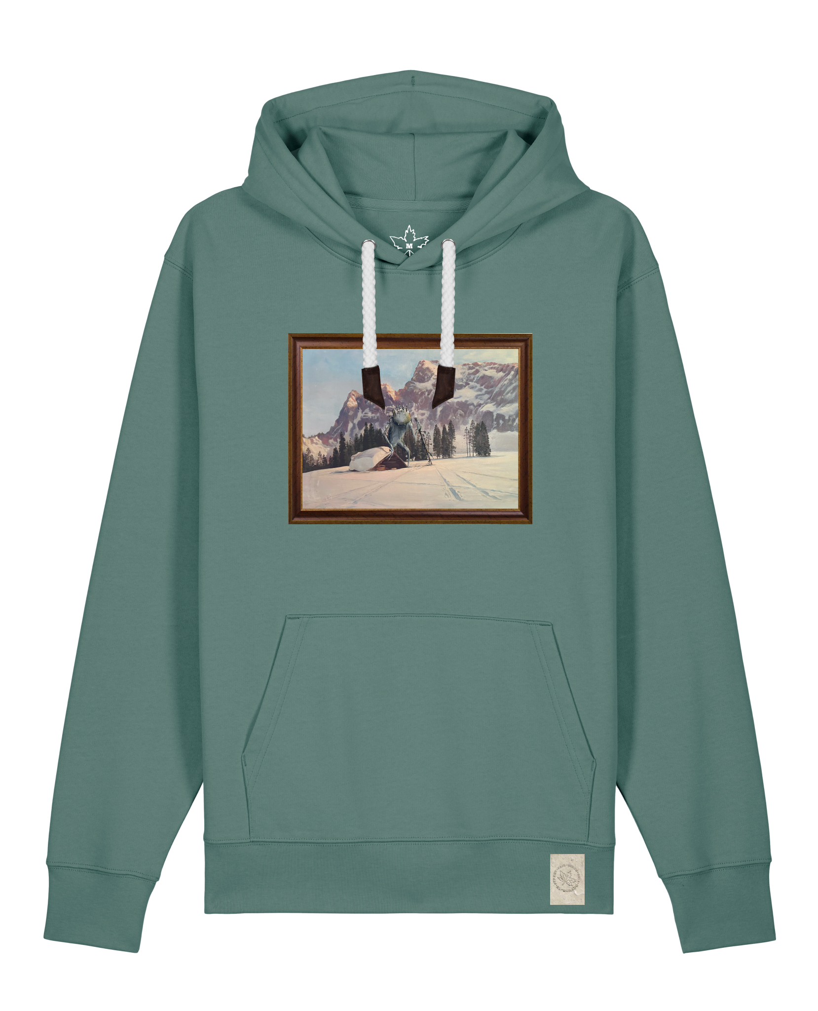 bio-unisex-medium fit-hoodie-rübezahl in spindler myln-stsu177-blautanne-weiße kordel-front