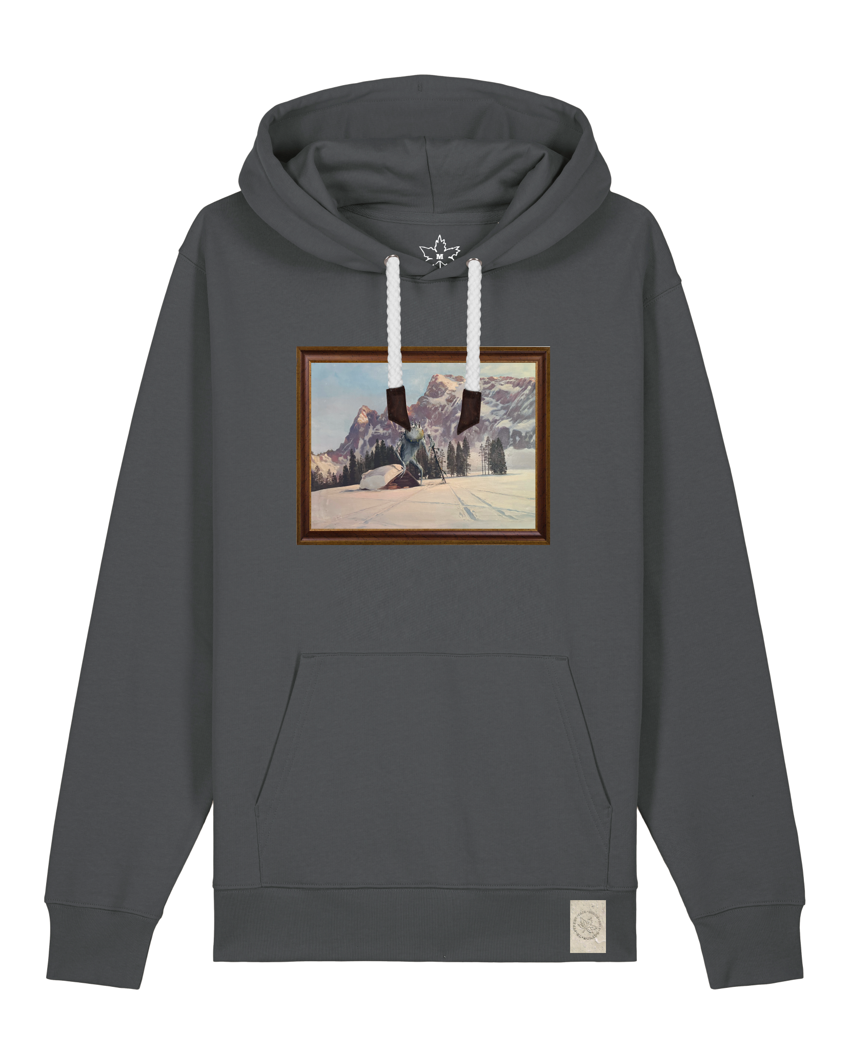 bio-unisex-medium fit-hoodie-rübezahl in spindler myln-stsu177-eisen-weiße kordel-front