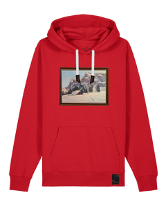 bio-unisex-medium fit-hoodie-rübezahl in spindler myln-stsu177-erdbeere-weiße kordel-front