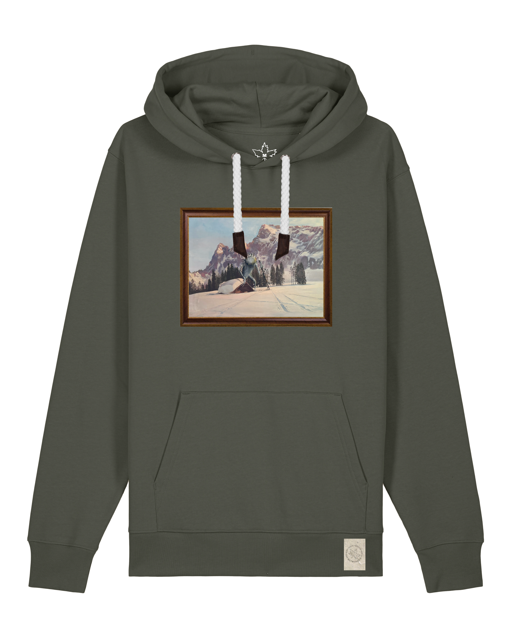 bio-unisex-medium fit-hoodie-rübezahl in spindler myln-stsu177-grunkohl-weiße kordel-front