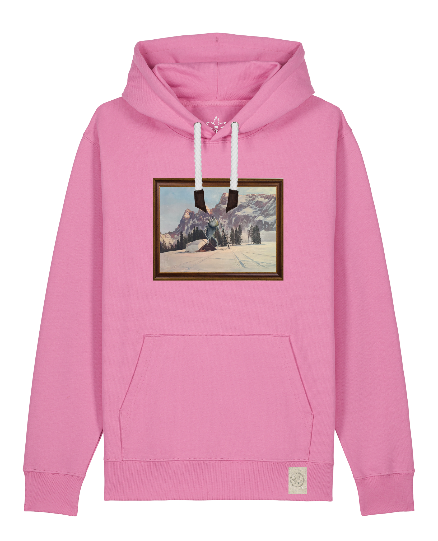 bio-unisex-medium fit-hoodie-rübezahl in spindler myln-stsu177-kaugummi-weiße kordel-front