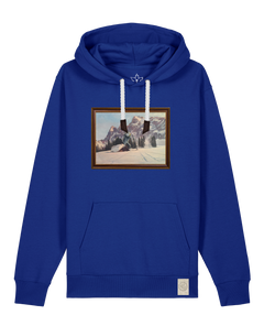bio-unisex-medium fit-hoodie-rübezahl in spindler myln-stsu177-kornblume-weiße kordel-front