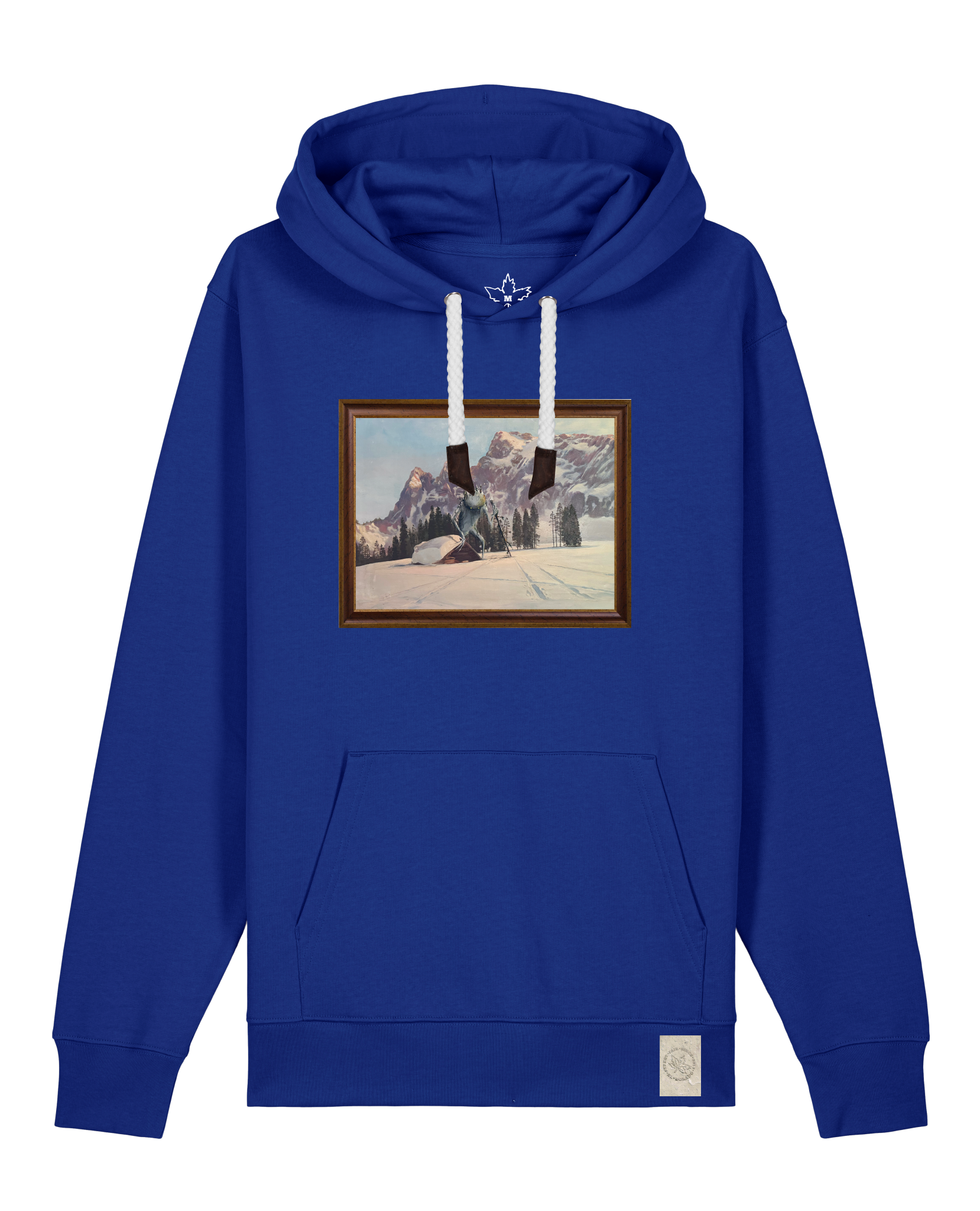 bio-unisex-medium fit-hoodie-rübezahl in spindler myln-stsu177-kornblume-weiße kordel-front