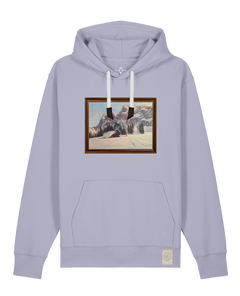 bio-unisex-medium fit-hoodie-rübezahl in spindler myln-stsu177-lavender-weiße kordel-front
