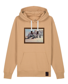 bio-unisex-medium fit-hoodie-rübezahl in spindler myln-stsu177-meersand-weiße kordel-front
