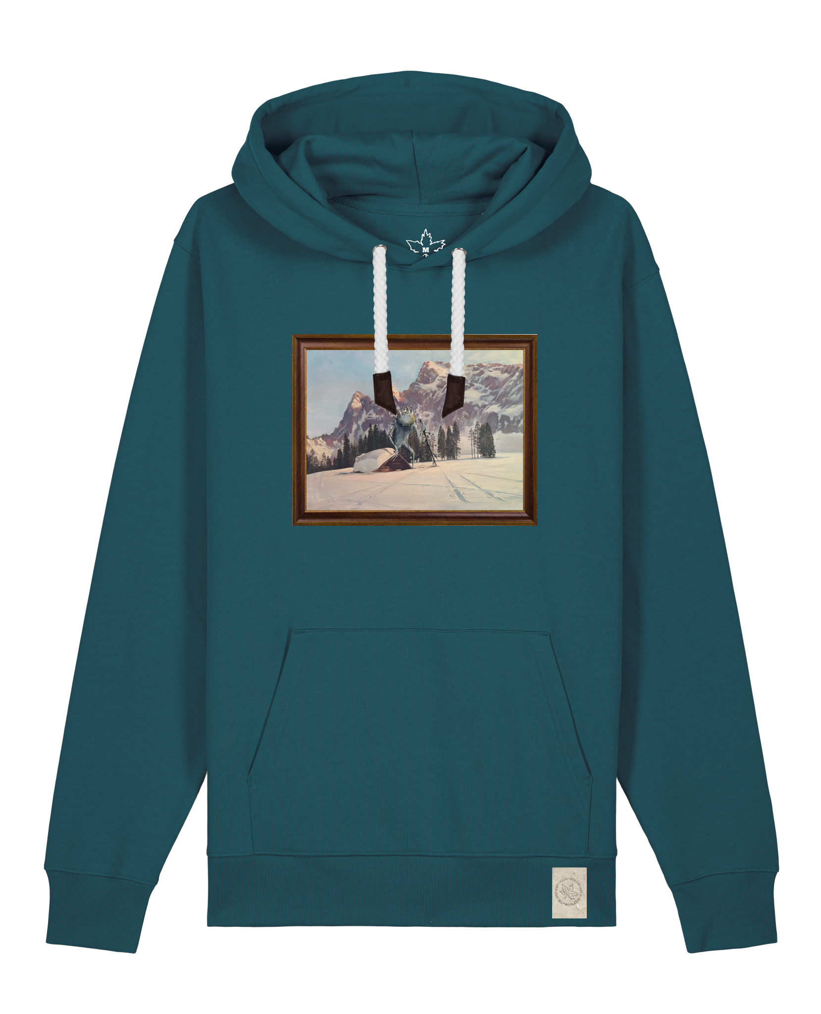 bio-unisex-medium fit-hoodie-rübezahl in spindler myln-stsu177-nordmanntanne-weiße kordel-front