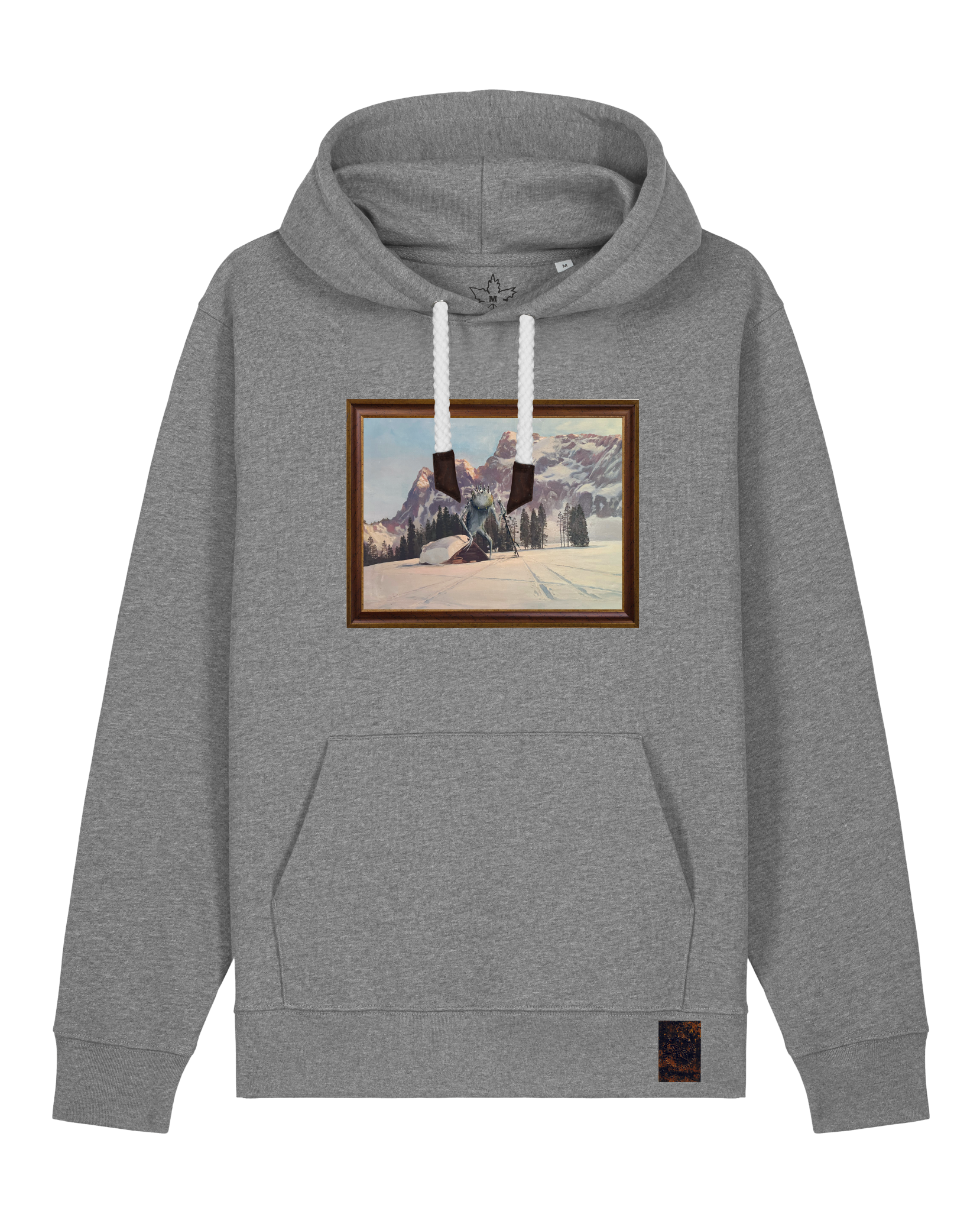 bio-unisex-medium fit-hoodie-rübezahl in spindler myln-stsu177-opossum-weiße kordel-front