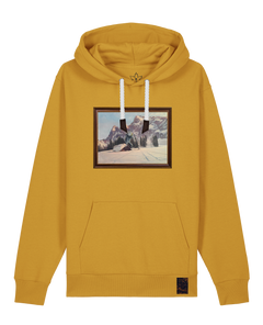 bio-unisex-medium fit-hoodie-rübezahl in spindler myln-stsu177-senf-weiße kordel-front