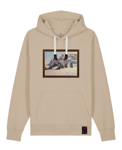 bio-unisex-medium fit-hoodie-rübezahl in spindler myln-stsu177-treibsand-weiße kordel-front