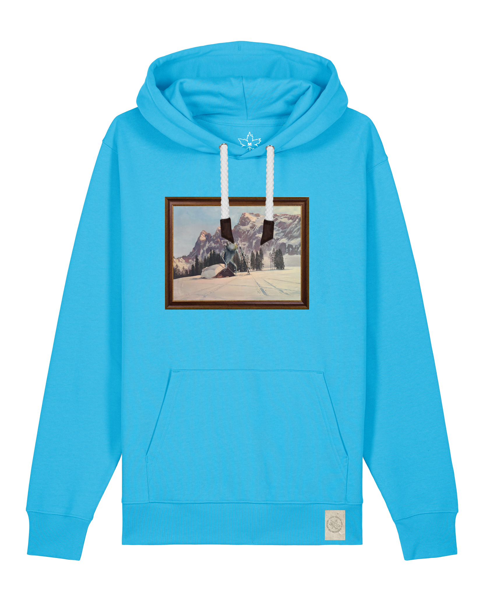 bio-unisex-medium fit-hoodie-rübezahl in spindler myln-stsu177-wasserblau-weiße kordel-front