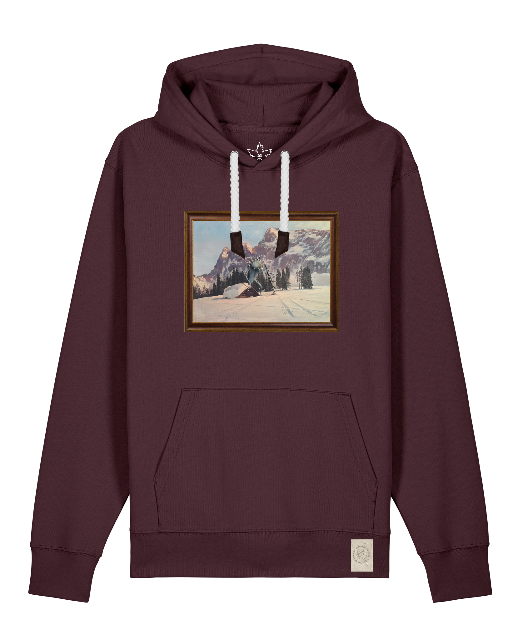 bio-unisex-medium fit-hoodie-rübezahl in spindler myln-stsu177-zartbitter-weiße kordel-front