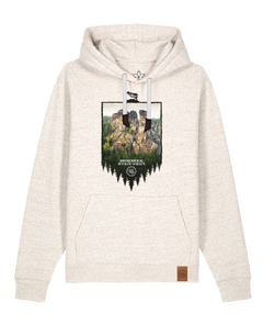 bio-unisex-medium fit-hoodie-sächsische schweiz-stsu177-elbsandstein-weiße kordel-front