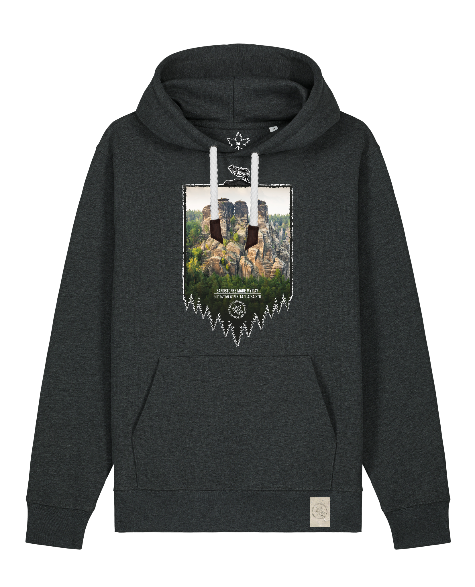 bio-unisex-medium fit-hoodie-sächsische schweiz-stsu177-elephant-weiße kordel-front