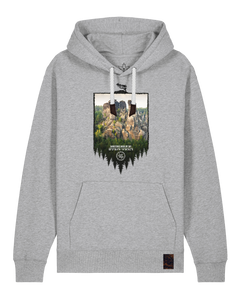 bio-unisex-medium fit-hoodie-sächsische schweiz-stsu177-mausgrau-weiße kordel-front