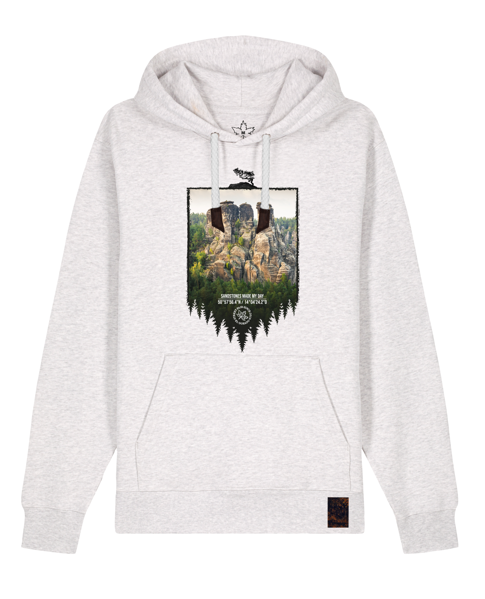 bio-unisex-medium fit-hoodie-sächsische schweiz-stsu177-rennmaus-weiße kordel-front