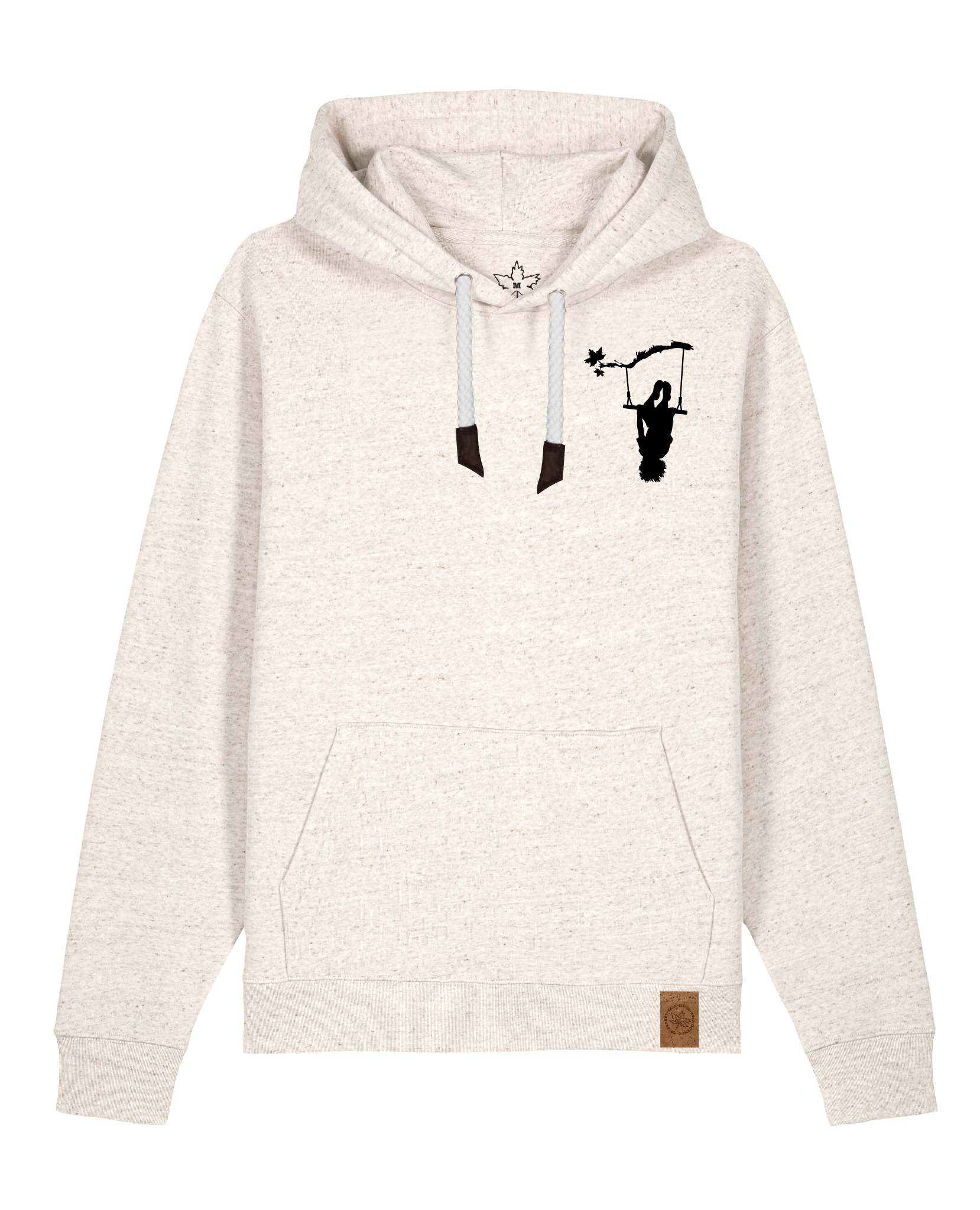 bio-unisex-medium fit-hoodie-schaukeln (backprint)-stsu177-elbsandstein-weiße kordel-front