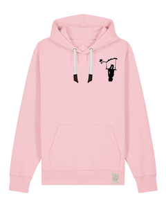 bio-unisex-medium fit-hoodie-schaukeln (backprint)-stsu177-flamingo-weiße kordel-front