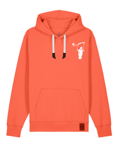 bio-unisex-medium fit-hoodie-schaukeln (backprint)-stsu177-mandarine-weiße kordel-front