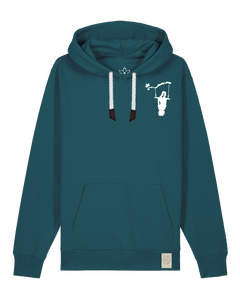 bio-unisex-medium fit-hoodie-schaukeln (backprint)-stsu177-nordmanntanne-weiße kordel-front