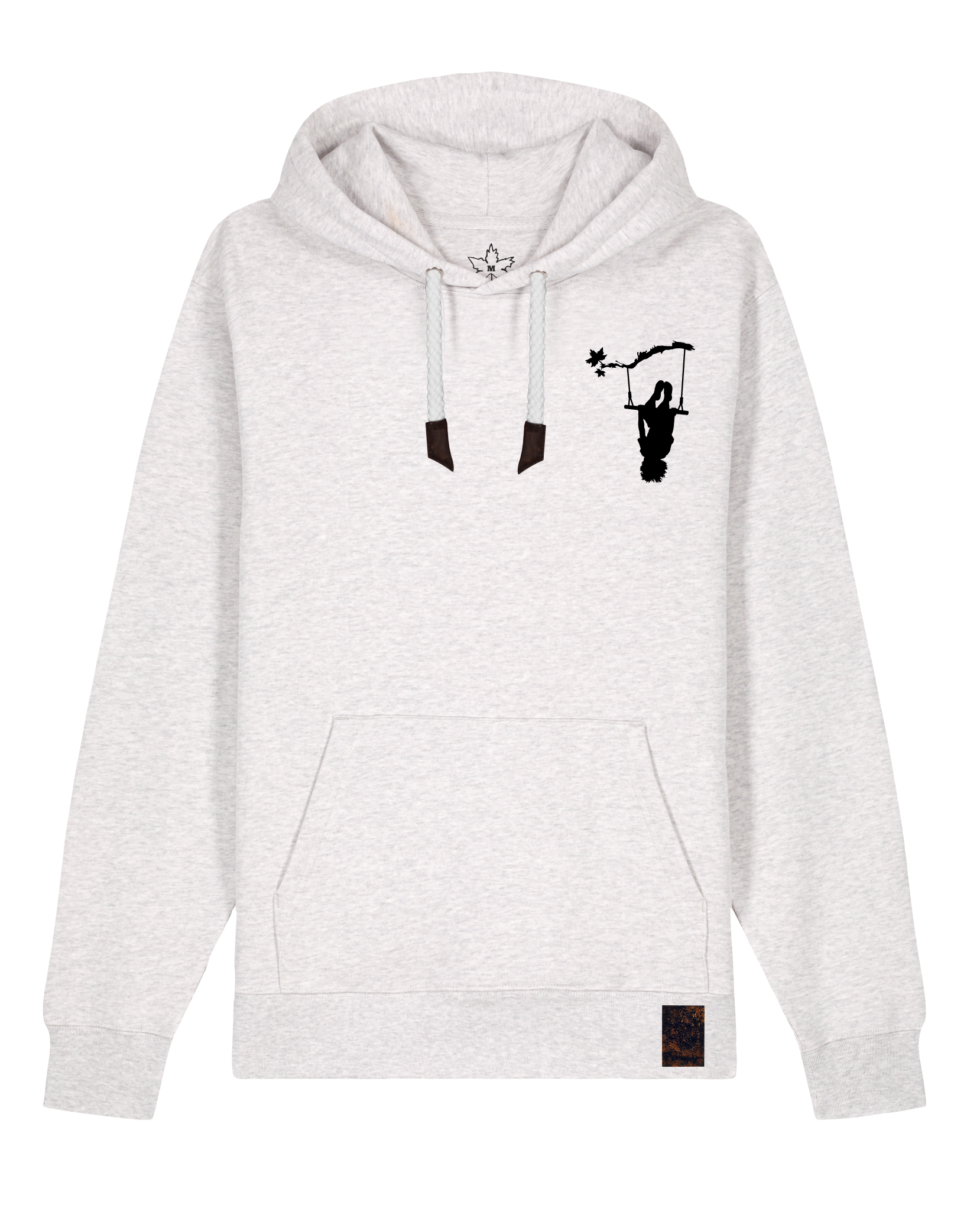 bio-unisex-medium fit-hoodie-schaukeln (backprint)-stsu177-rennmaus-weiße kordel-front