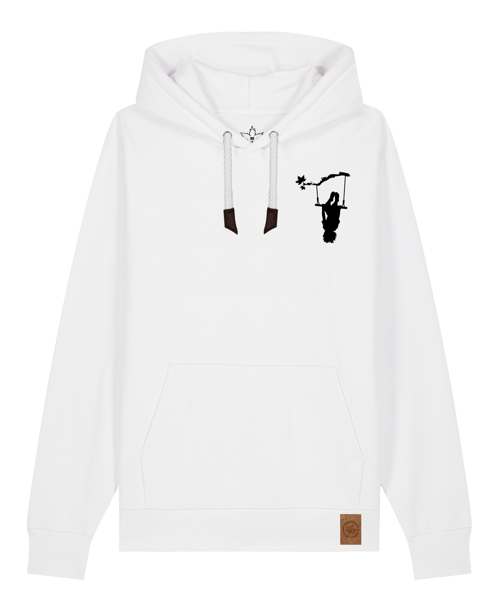 bio-unisex-medium fit-hoodie-schaukeln (backprint)-stsu177-weiß-weiße kordel-front