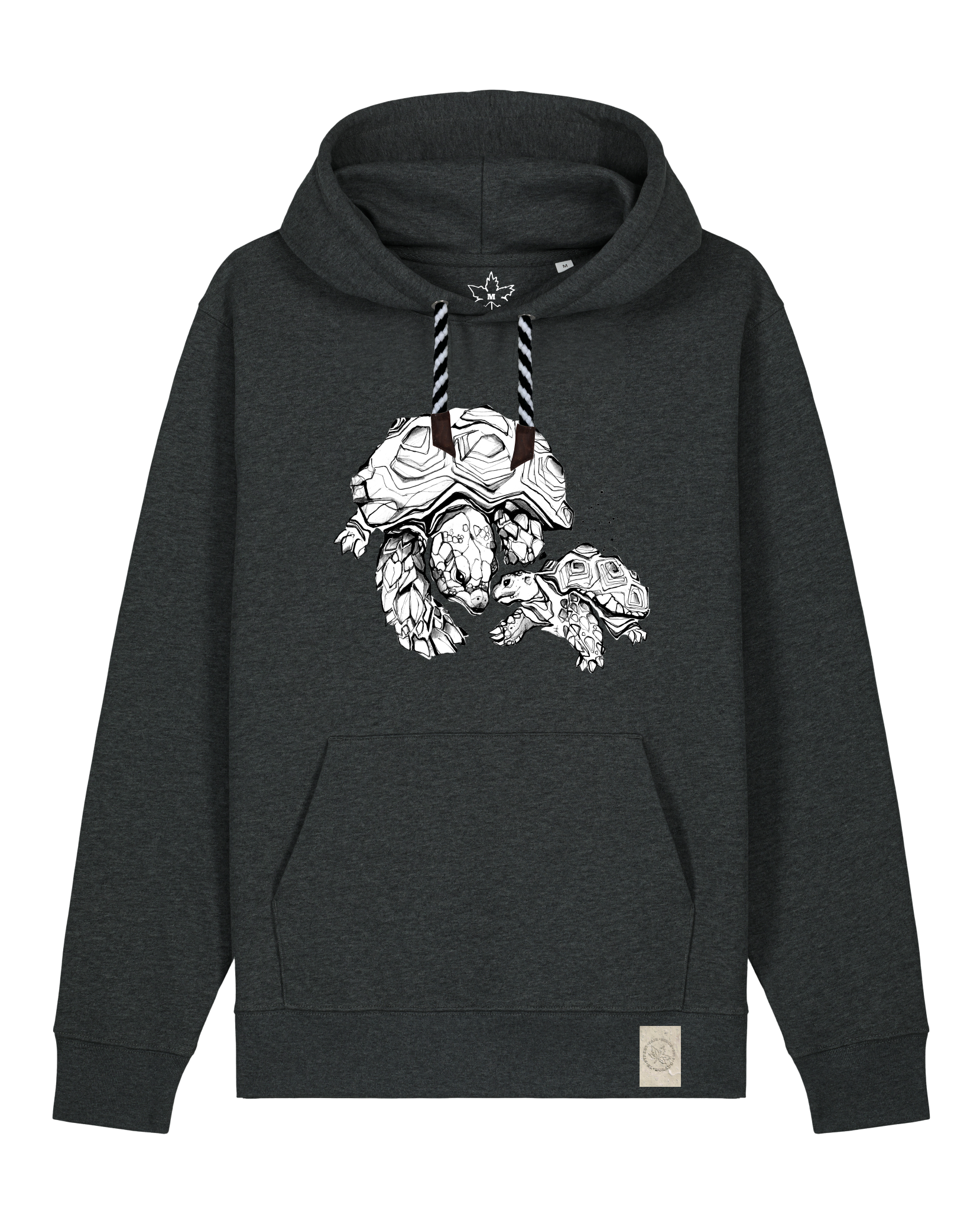 bio-unisex-medium fit-hoodie-schildkrötis-stsu177-elephant-sw kordel-front