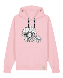 bio-unisex-medium fit-hoodie-schildkrötis-stsu177-flamingo-sw kordel-front