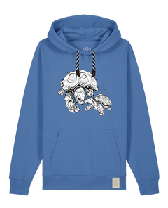 bio-unisex-medium fit-hoodie-schildkrötis-stsu177-hortensie-sw kordel-front