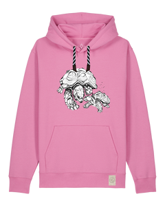 bio-unisex-medium fit-hoodie-schildkrötis-stsu177-kaugummi-sw kordel-front