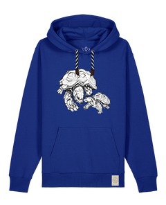bio-unisex-medium fit-hoodie-schildkrötis-stsu177-kornblume-sw kordel-front