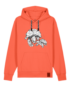 bio-unisex-medium fit-hoodie-schildkrötis-stsu177-mandarine-sw kordel-front