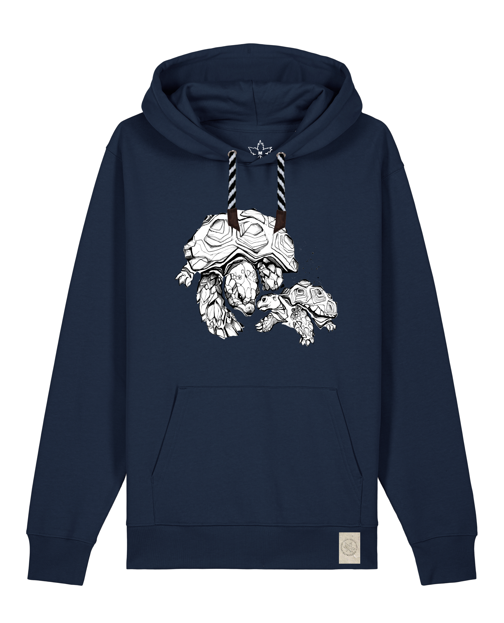 bio-unisex-medium fit-hoodie-schildkrötis-stsu177-marine-sw kordel-front