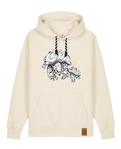 bio-unisex-medium fit-hoodie-schildkrötis-stsu177-natur-sw kordel-front
