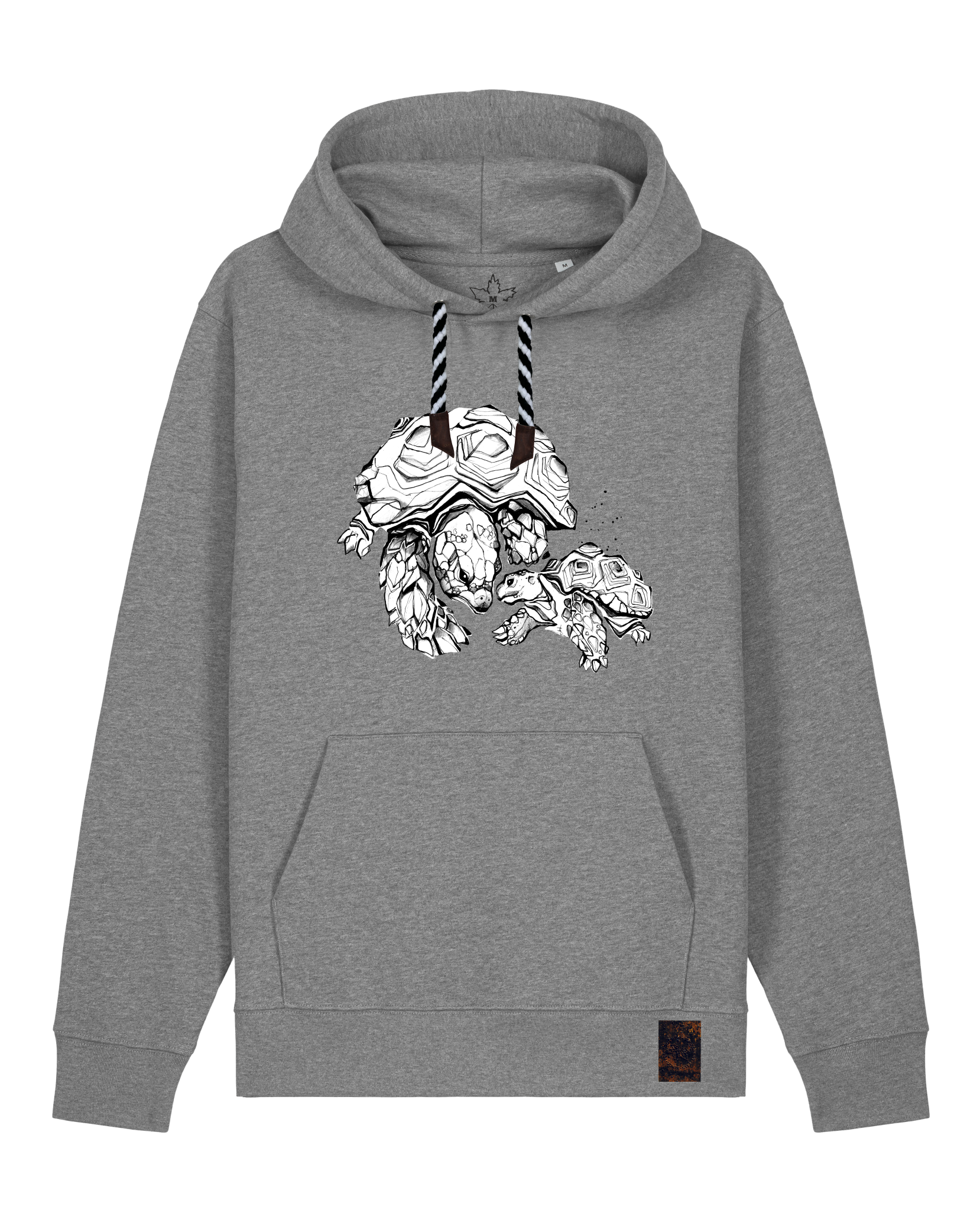 bio-unisex-medium fit-hoodie-schildkrötis-stsu177-opossum-sw kordel-front