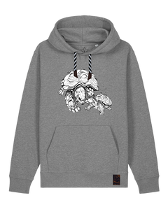 bio-unisex-medium fit-hoodie-schildkrötis-stsu177-opossum-sw kordel-front