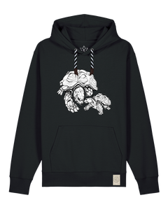 bio-unisex-medium fit-hoodie-schildkrötis-stsu177-schwarz-sw kordel-front