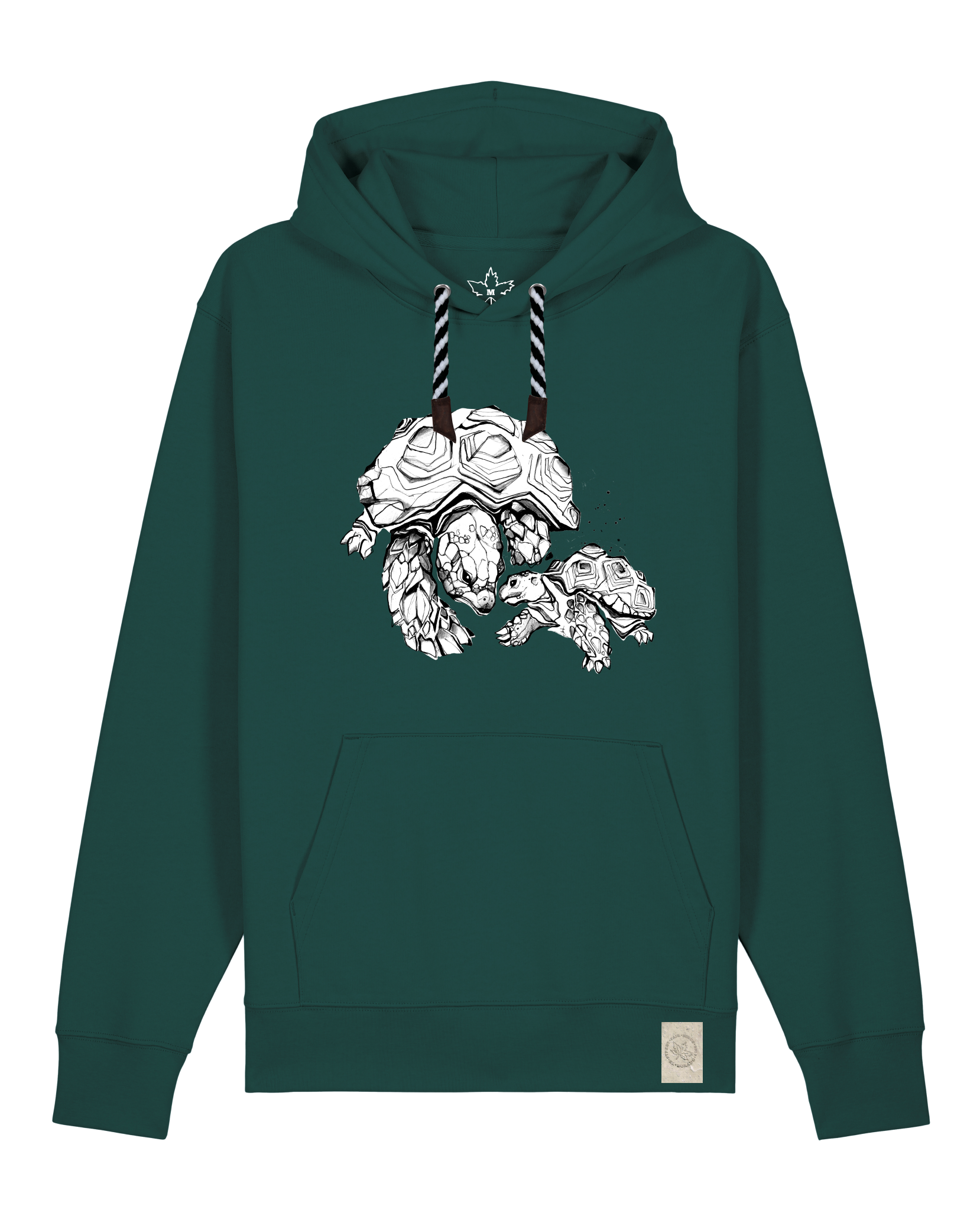 bio-unisex-medium fit-hoodie-schildkrötis-stsu177-spirulina-sw kordel-front