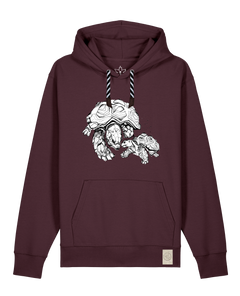 bio-unisex-medium fit-hoodie-schildkrötis-stsu177-zartbitter-sw kordel-front