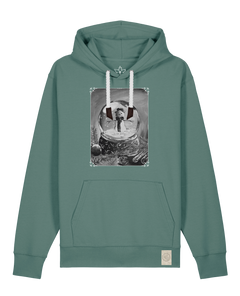 bio-unisex-medium fit-hoodie-schneekugel-stsu177-blautanne-weiße kordel-front