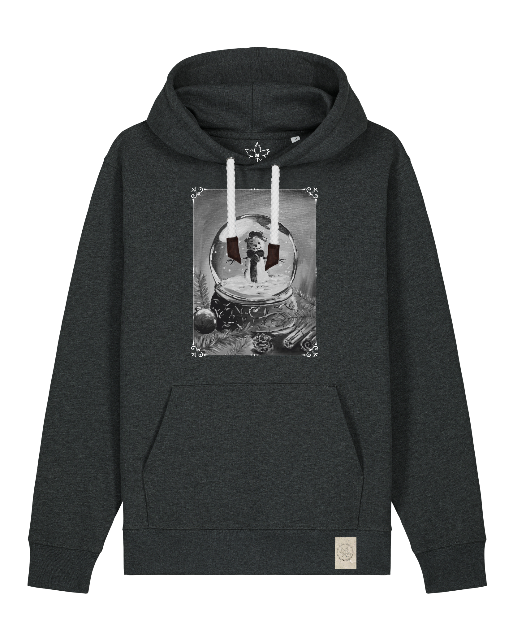 bio-unisex-medium fit-hoodie-schneekugel-stsu177-elephant-weiße kordel-front