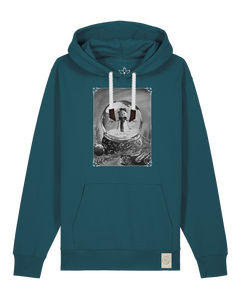 bio-unisex-medium fit-hoodie-schneekugel-stsu177-nordmanntanne-weiße kordel-front