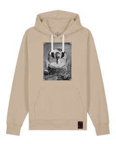 bio-unisex-medium fit-hoodie-schneekugel-stsu177-treibsand-weiße kordel-front