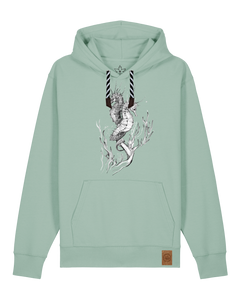 bio-unisex-medium fit-hoodie-seepferdchen-stsu177-eukalyptus-sw kordel-front
