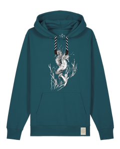 bio-unisex-medium fit-hoodie-seepferdchen-stsu177-nordmanntanne-sw kordel-front