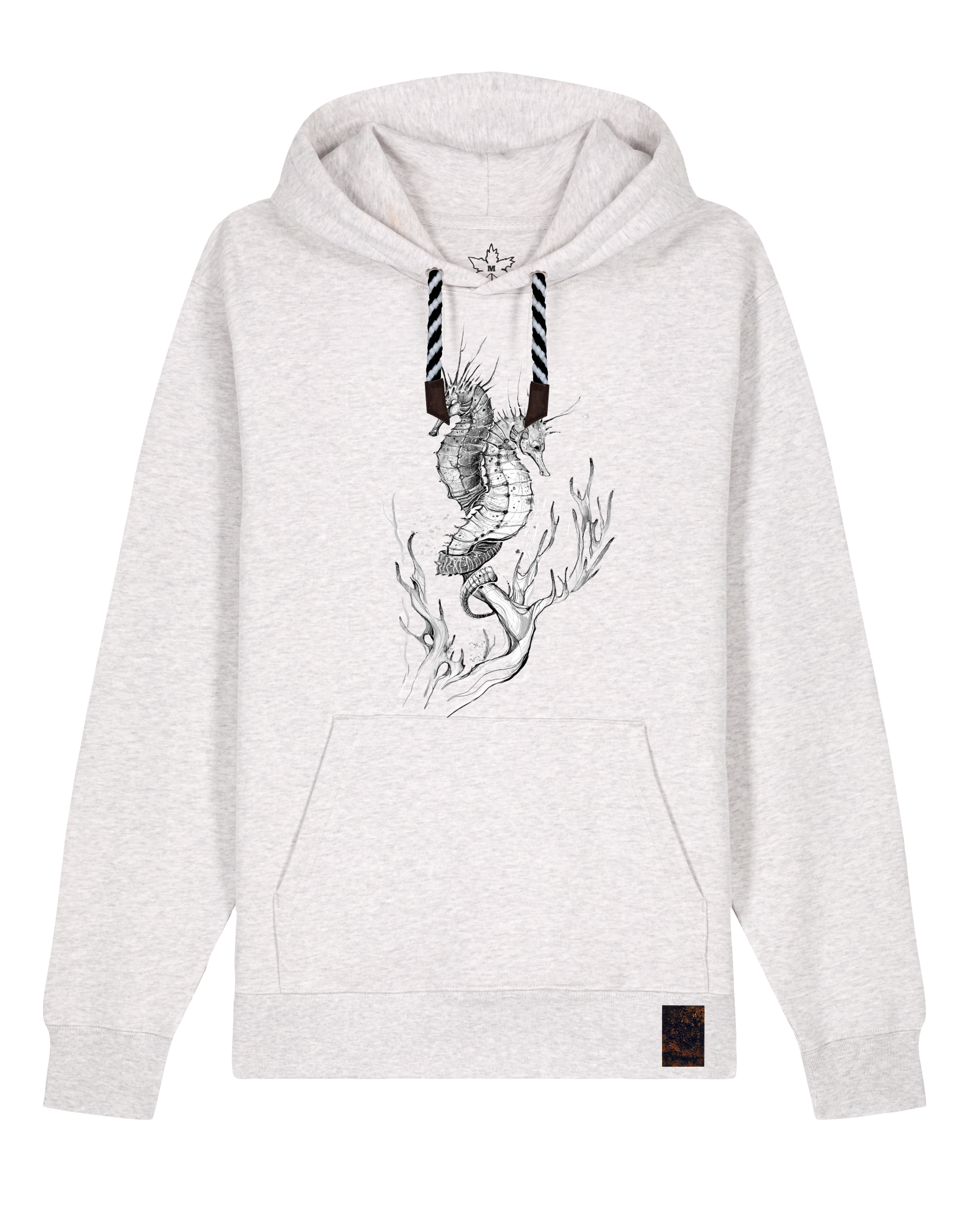 bio-unisex-medium fit-hoodie-seepferdchen-stsu177-rennmaus-sw kordel-front