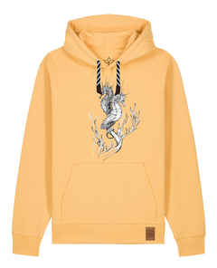 bio-unisex-medium fit-hoodie-seepferdchen-stsu177-senfkorn-sw kordel-front